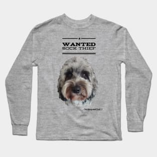 Cockapoo / Doodle Dog Sock Thief Long Sleeve T-Shirt